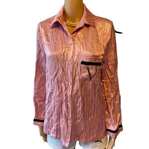 Victoria’s Secret Logo Button Up Blouse Size S